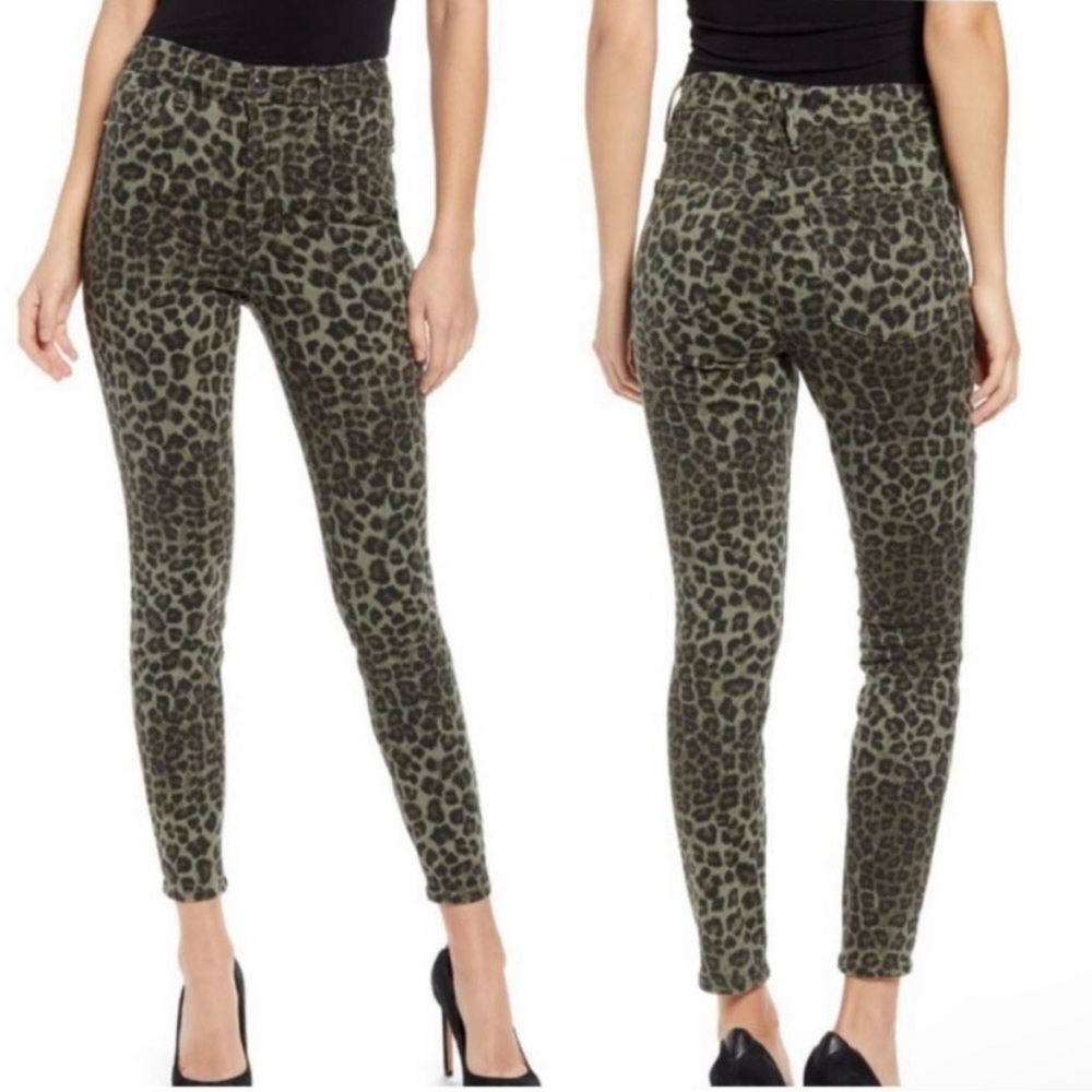 2 Pairs of Animal print Good American jeans